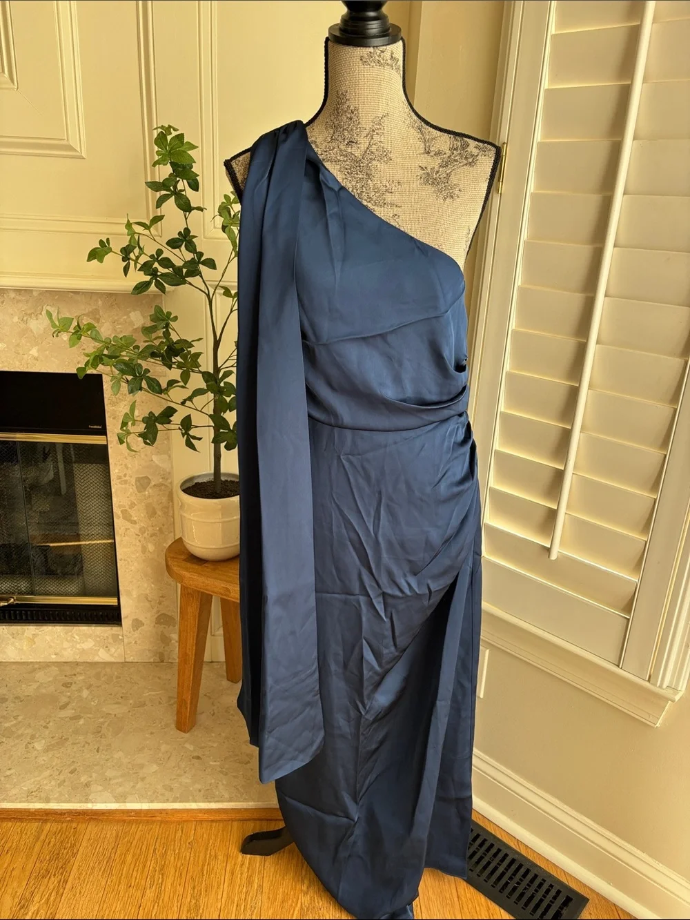 Rihoas One Shoulder A-Line Maxi Dress new